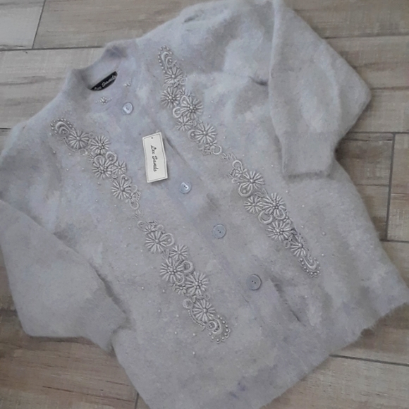 Wtaglee Sands Angora 8s Sweater Coat 